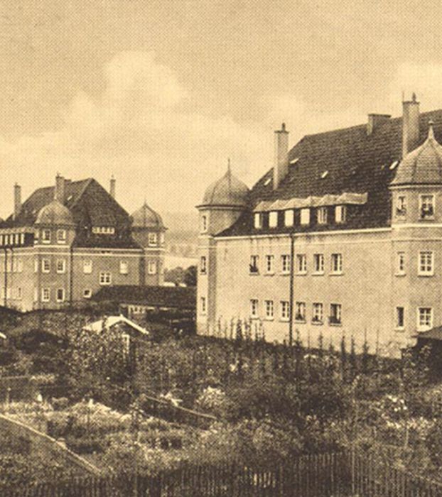 Die Turmhäuser: in der Layritzstraße 15 – 21