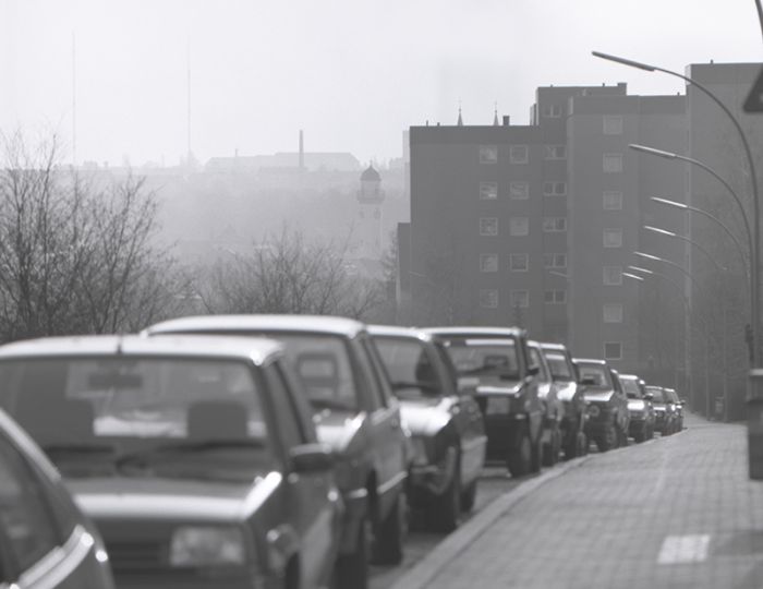 Wohngebiet am Heiligengrabfeldweg in der Zeit des Wirtschaftswunders